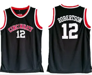 #12 Male Cincinnati Bearcats Black Oscar Robertson College Basketball Jersey all over print