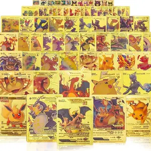 55-Piece Collectible Gold Foil Card Packs - GX, EX, FA, Tag Team or Secret Rare Non-Sports Trading Cards for Fan Gifts
