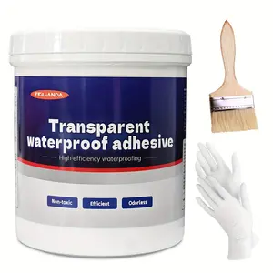 JANCHUN 1000g Liquid Waterproof Sealant Transparent Leak-Proof Coating for Indoor & Outdoor Use Perfect for Bathroom Living Room Toilet