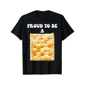 Proud to be a cracker, fun Halloween costume, unisex t-shirt, 100% cotton, Halloween Thanksgiving Christmas gift, Boyfriend/ girlfriend family made in usa Top Black Sustainable Slogan Tees shirts women graphic tees women