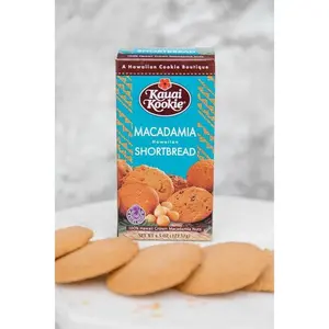 Kauai Kookie Macadamia Nut Shortbread Hawaiian Home Style Cookies