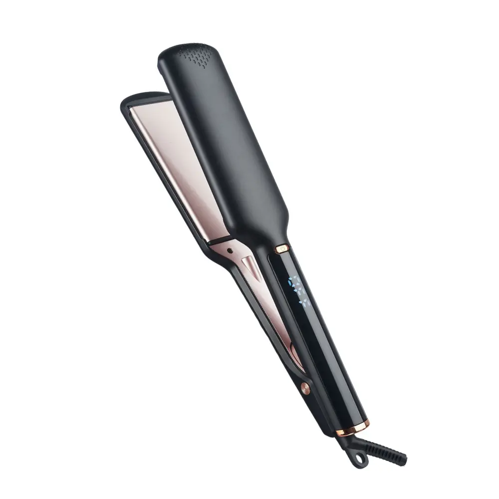Hair Straightener, 2 Inch, Ceramic Plates, Anti-Frizz,Keratin InfusedHair Straighte Hair Straightener with Anti-Static Technology, 30-Second Heat Up & 60 Minute Auto Shut-off, 30% Longer Ceramic Floating Plates, Titanium + Ceramic Coating Aluminium