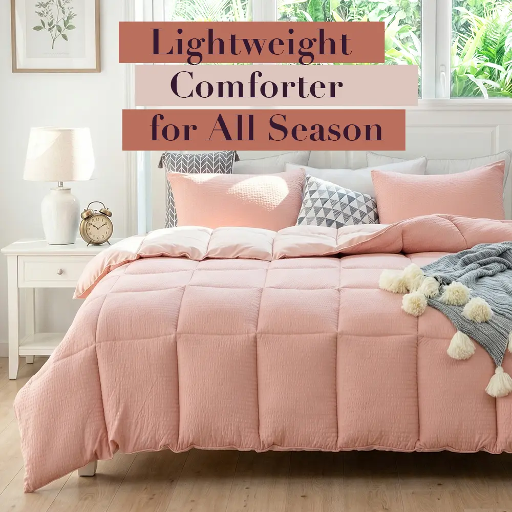 Kasentex Fluffy Duvet Insert - All-Season Lightweight Super Fluffy Bedding, Breathable Soft Microfiber, Machine Washable Durable Easy-Care Duvet - Available in Twin, Queen, King Sizes, Lightweight Duvet