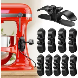 [10-pack] Cord Organizer for Appliances Upgraded Kitchen Cord Keeper with 3M Glue & TPR Silicone for Air Fryer Coffee Maker Blender Pressure Cooker Toaster Home Storage Hook cleaning supplies and tools household essentials household items