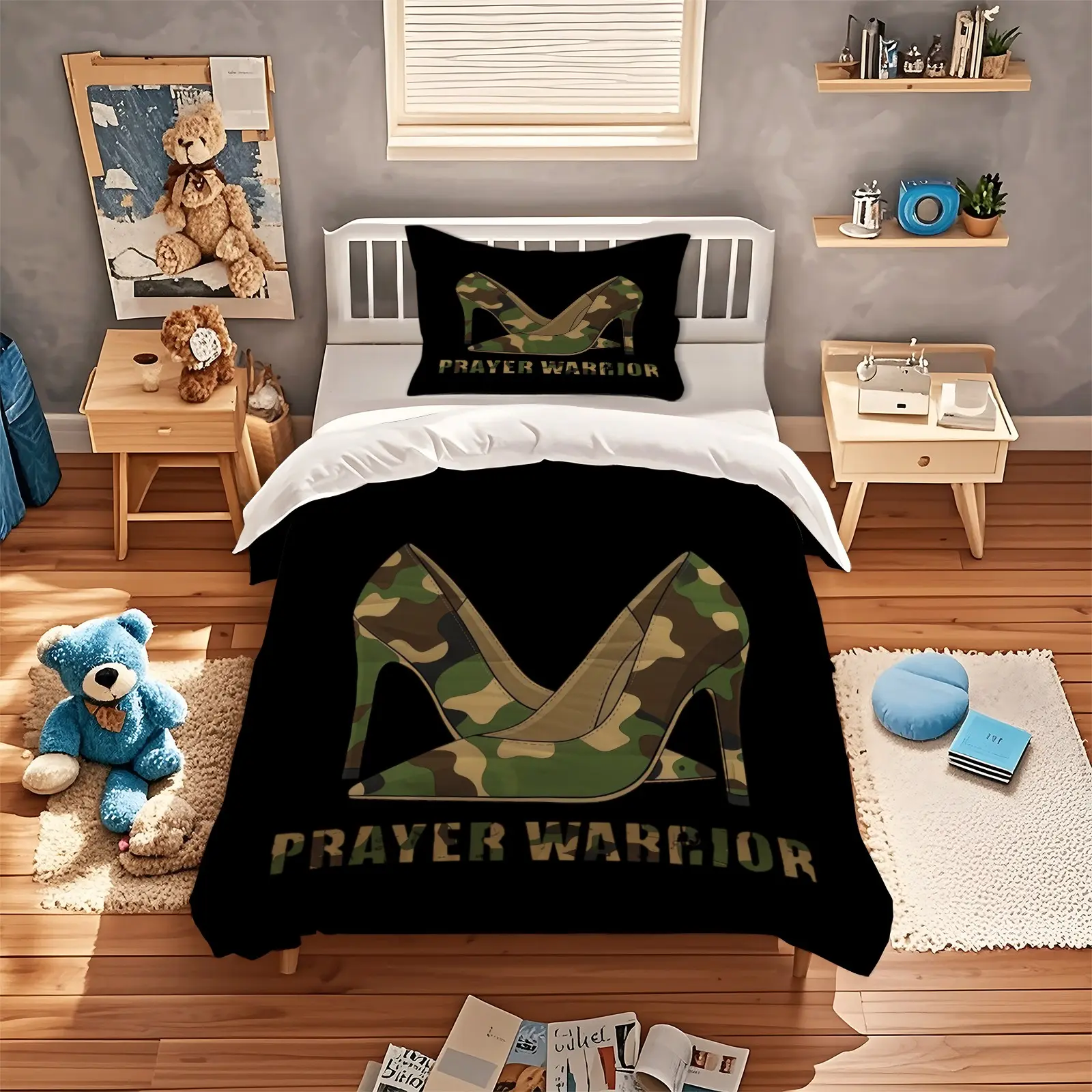 Camouflage Printed Pattern Duvet Cover, Perfect For Decorating Bedrooms For Teenagers And Adults, With Multiple Colors To Choose From, Suitable As a Gift, Including 1 Duvet Cover And 1 Or 2 Pillowcases Without a Core Or Pillow