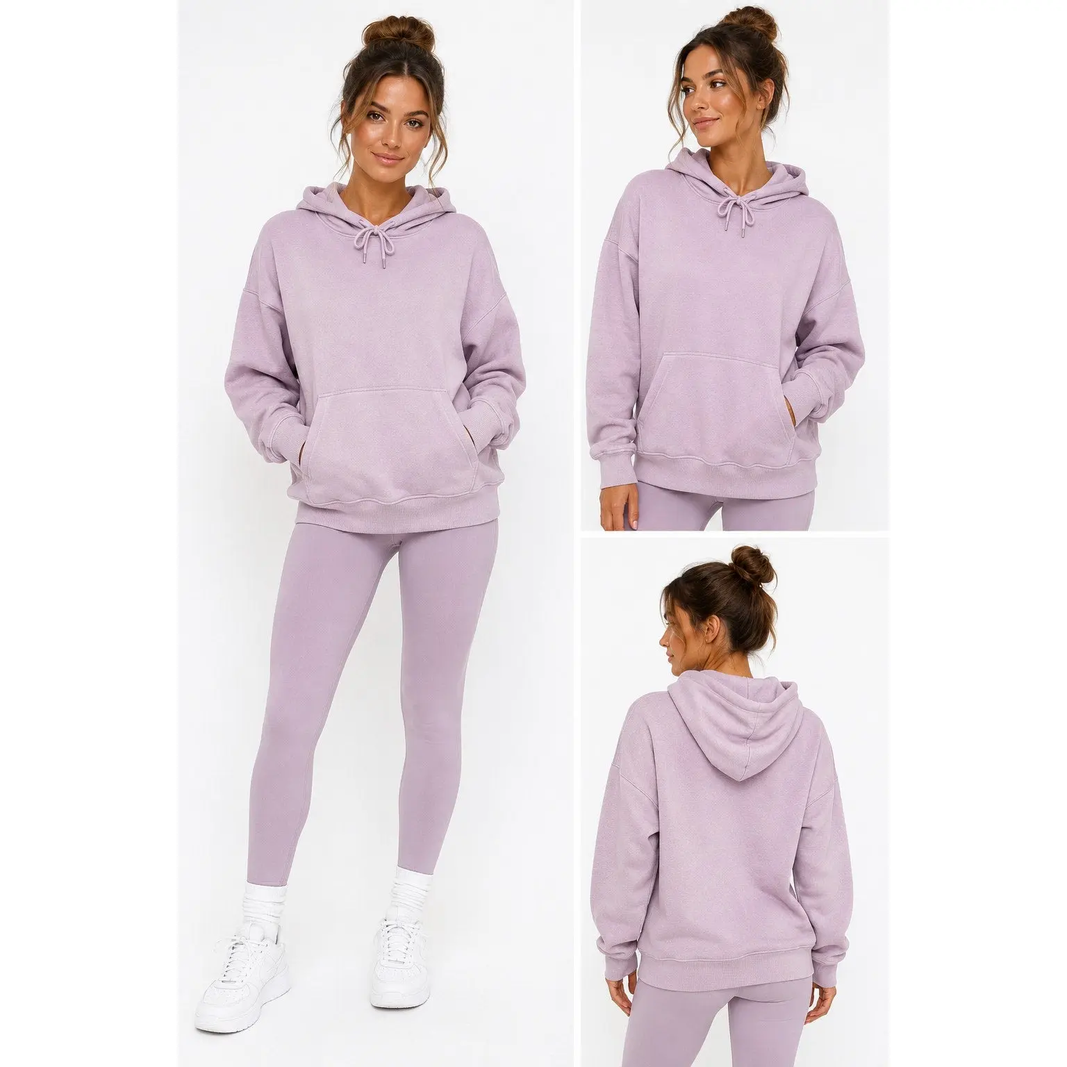 Zella Hoodie Womens S Lavender Purple Pullover Sweatshirt Relaxed Athleisure