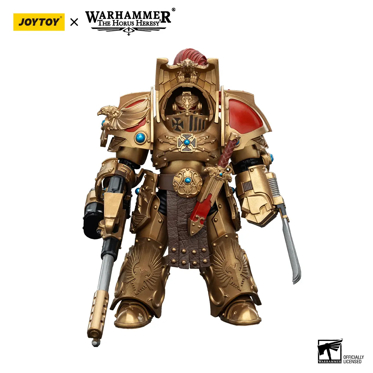 JOYTOY Warhammer 1/18 Legio Custodes Aquilon Terminator Squad Action Figure JT00768 - PVC Articulating Figurine, Collectible Toy