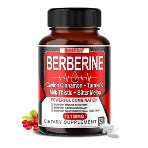 Daitea Berberine Health Supplement - Supports cardiovascular health and intestinal function -120 Capsules