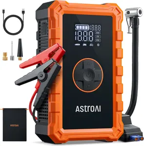 AstroAI S8 Air 7 in 1 10000mAh Battery Capacity Car Battery Jump Starter  with 150PSI Air Compressor, 12V Battery Charger, Compact Design
