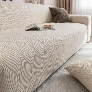 Solid Color Sofa Cover, 1 Count Non-slip Sofa Slipcover, Soft Comfortable Sofa Protector, Sofa Protector for Home Living Room Office, Sofa Couch Covers