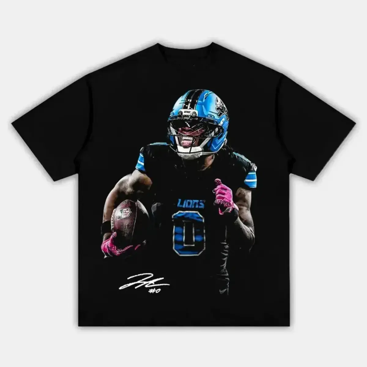 [Sale Up To 50%] Jahmyr Gibbs "Go Off" Graphic T-Shirt, Adult/Youth Football Game Day Streetwear, Men's Tops Merch, Gift For Him/Her