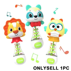 1Pack Baby Rattles: Shaker Rattle Toy for Toddler, Musical Toys Rattle Rock Maracas, Early Education Sensory Maraca, Musical Instruments for Infant Baby Boy Girl Gifts