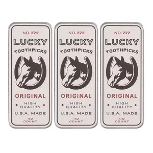 Lucky Toothpicks Original (3 Pack) - USA Made Premium Toothpicks