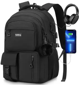 Large Capacity Travel Backpack with USB Charging Port & Anti-Theft Design  Stylish Unisex Backpack Suitable for School  Travel and Daily Outdoor Use  Durable Nylon Business Backpack with Laptop Compartment & Hidden Pockets