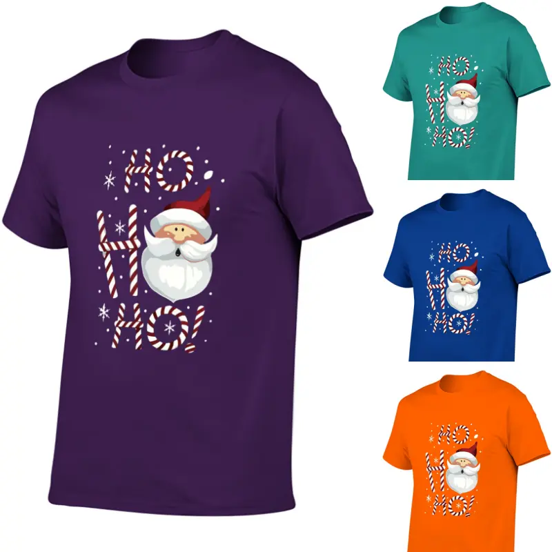 Men'S Santa Claus Christmas T-Shirt - with Red & Holiday Design,Trendy Soft Short Sleeve Crew Neck Y2k Tee for Casual Streetwear,Gym,Workout | Christmas Gift for Dad,Husband,Boyfriend,Plus Size T-Shirts