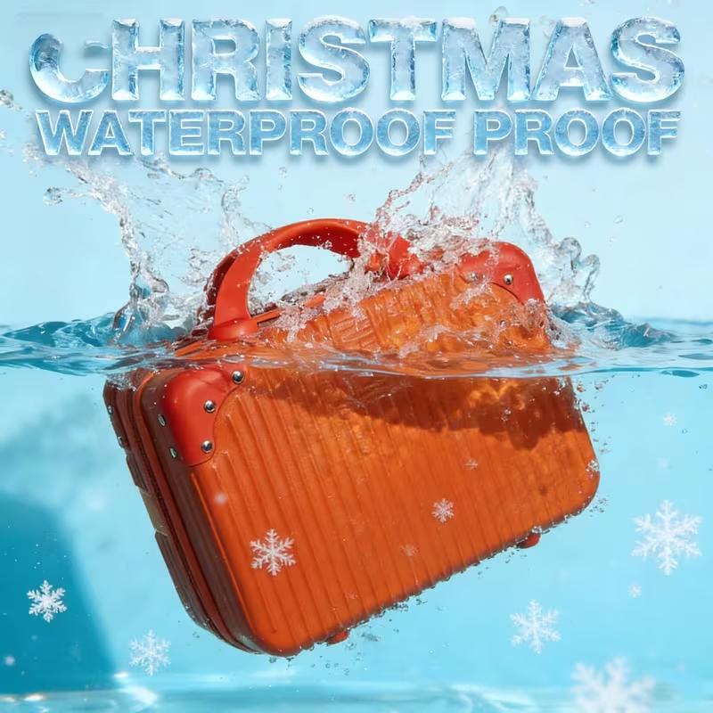 Portable Hard Shell Makeup Travel Case – Mini Carry-On Cosmetic Organizer with Elastic Straps, Durable ABS Vanity Bag Portable Hard Shell Makeup Travel Case – Mini Carry-On Cosmetic Organizer with Elastic Straps, Durable ABS Vanity Bag