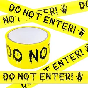 Halloween Decorations,2In x 82Ft Halloween Decorations Outdoor Scary "Do Not Enter" Halloween Decor Warning DIY Tape for Spooky Halloween Decorations Indoor & Outside,Party Supplies,Doors,Danger Zones