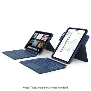 accrosoo for iPad Air 11 inch (M3 2025/M2) Rotatable Detachable Magnetic Keyboard Case with Trackpad & Backlits for 11" iPad Pro (4th/3rd/2nd/1st Gen)&iPad (A16) 11th Gen and 10.9" iPad Air 5th/4th&10th Gen,Blue tablet case, Adjustable angles