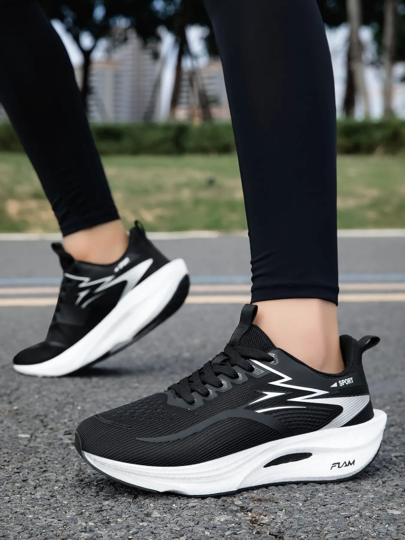 Women's Ultra-Light Lightweight Running Professional Marathon Running Shoes, Carbon Board Shock Absorption, Breathable Low-Top Design, Tpr Sole for All Seasons, Workout Sneakers, Athletic Running Shoes, Sporty Running Shoes