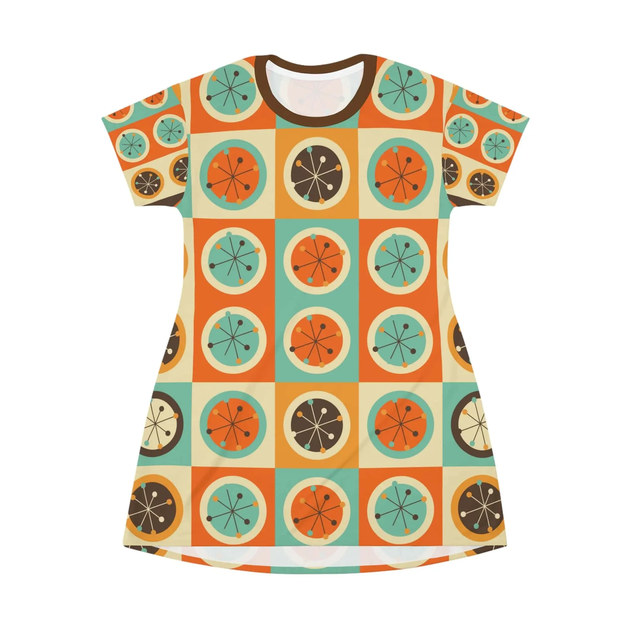 orange graphic t shirt dress Orange T-Shirt Dress by Peter Som x RTR