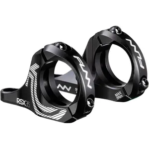 RSX Mountain Bike Direct Mount Bike Stem with 35mm Bar Clamp, 2 Pieces Lightweight Split Design for Dual Crown Forks, Adjustable Extension 45-50mm