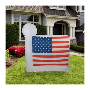 Northlight 6' Inflatable 4th of July American Flag Yard Decor Northlight 6' Inflatable 4th of July American Flag Yard Decor