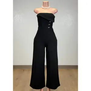 SCARLETT BLACK STRAPLESS JUMPSUIT