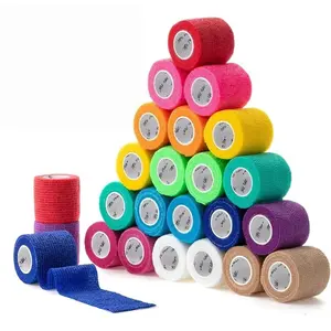 Self-Adhesive Sports Tape Roll, Non-Fuzzy Pet Bandage, Durable Strong Adhesion, Breathable, Injury Protection for Knees Wrists Ankles