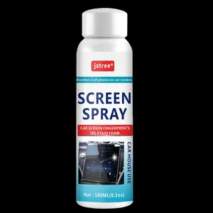 Jstree Screen Cleaner Spray, Phone Laptop Tablet Display Cleaning Solution, Dust Removal Stain Remover, 180ML, Safe for Screens