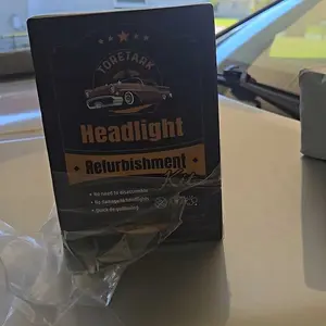 Toretark No-Sand Car Headlight Ceramic Coating Kit ,Repairing Yellowed, Blurry, and Oxidized Headlights (100ML Cleaning Solution + 15ML Ceramic coating)