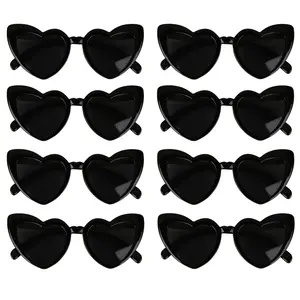 Heart-Shaped Sunglasses, 12pcs/set Trendy HeartSunglasses, Fashion Accessory for Bridal Shower, BachelorParty, Wedding, Birthday, Party Favor