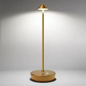 Cordless Table Lamps Rechargeable, 6000mAh Battery Operated LED Desk Lamp Outdoor Waterproof Portable Touch Dimmable Table Night Light for Patio Restaurant Dining Home Bronze