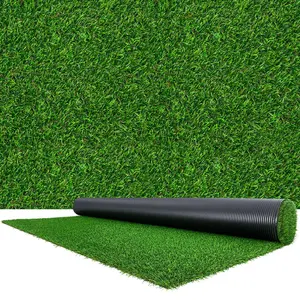 【DealsForYouDays】VEVOR Artificial Grass Turf Rug, 10x6.5 ft Fake Lawn Carpet Roll Mat, 1.38 in Pile Height Realistic Synthetic, Easy-Clean Drainage Holes, Decorative for Patio, Balcony, Backyard Lawns, All-Seasons Outdoor-Indoor Use
