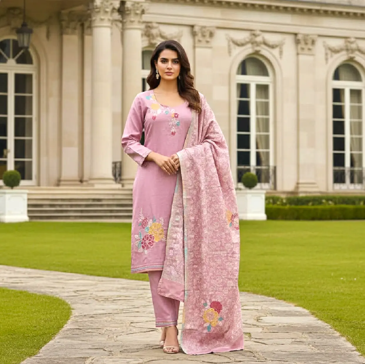 Customized floral kurta set Customized floral kurta set