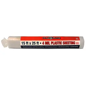 Berry Plastics 1141015 4 Mil Clear Plastic Sheeting- 15 x 25 ft