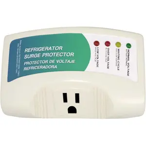 Refrigerator Surge Protector Single Outlet, Wall Surge Protector for  Appliance Against High & Low , Brownouts & Spikes 1875W 15A 1 Pack