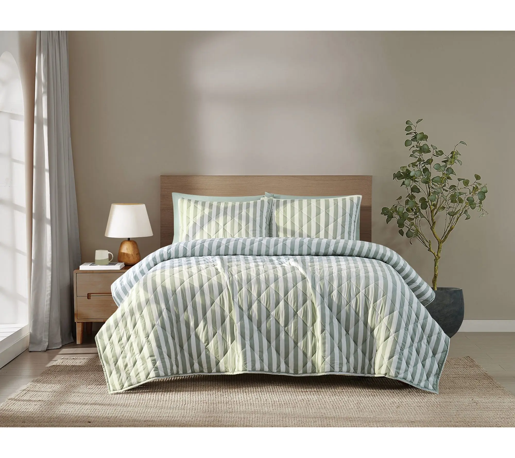 Brooklyn Loom Levi Stripe King Quilt Set