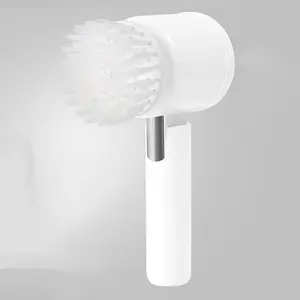 Electric Spin Scrubber, Rechargeable Handheld Spin Scrubber with 3 Replaceable Brush Heads, Household Cleaning Tool for Bathroom & Kitchen