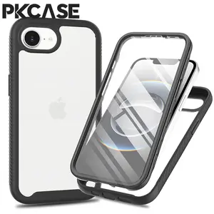 PKCASE 360 Full Coverage Protective Case For iPhone 16e 16 15 14 13 12 11 Pro Max Cover