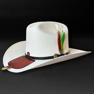 Tombstone Johnson 1000X Telar Brim 3.5" Cowboy Hat Sombrero Copa Alta Estilo Sinaloa