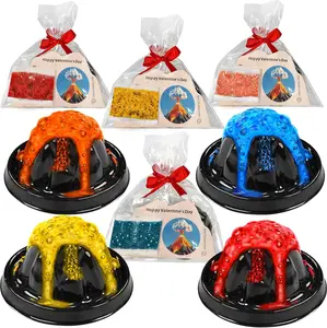 Mother's Day Gift 24 Pack  Erupting Volcano Party Favor with Cards Volcano Science Kit with Cards STEM Educational Toys for Boys Girls Classroom Exchange Gifts