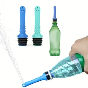 1 pc/2 pcs, portable bidet components, handheld mini bidet sprayer, compatible with 21-25mm diameter plastic beverage bottles, comes with 3 different sizes of sealing rings, easy to carry, suitable for use in the toilet, travel or camping, outdoor bidet