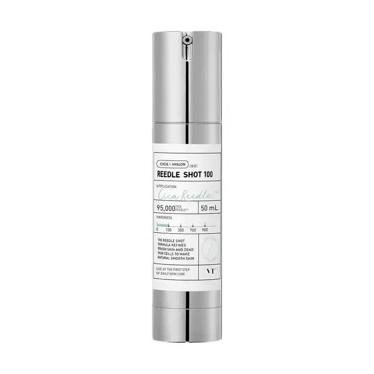 VT Reedle Shot 100-300 Korean Spicule Micro-needling Skin Booster Essence - Gentle Daily Sensitive Skincare for Pore Care, Skin Repair, Uneven Tone, Porcelain & Dewy Complexion, Porcelain Skin