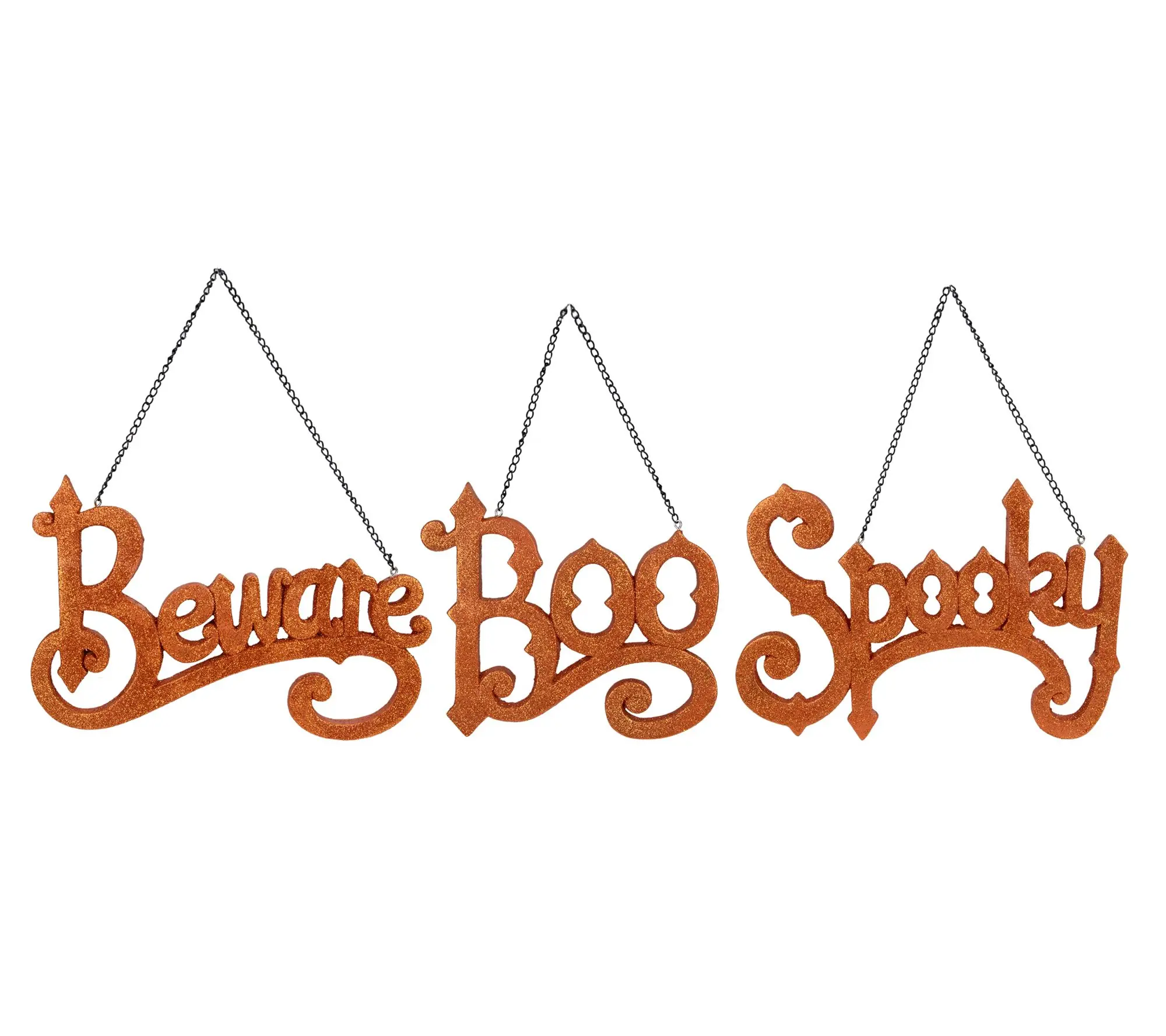 Northlight 3-Pc Boo Spooky and Beware Halloween Signs 5.75"