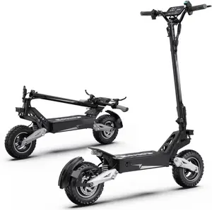 T10 900W Peak moor Adults Electric Scooter with 11" Off-Road Tires 48V13.5Ah Battery E-Scooter Up to 28 Miles Range Top Speed 31 MPH 330Lbs Max Load Capacity Sport Folding Commuting Electric Scooter