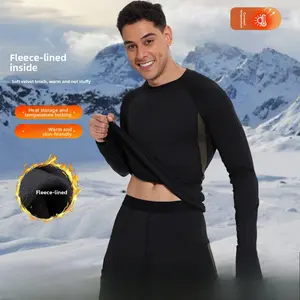 Autumn and winter sports tops, bottom fleece thermal underwear, basketball training clothes, fitness clothes, long sleeves, running quick-drying clothes.