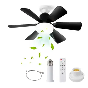 Ceiling Fan Light with Remote Control, Modern Design LED Ceiling Fan Light, 3-speed Wind Speed Setting Fan Light for Bedroom, Living Room, Kitchen and Bathroom, Interior Led Lights