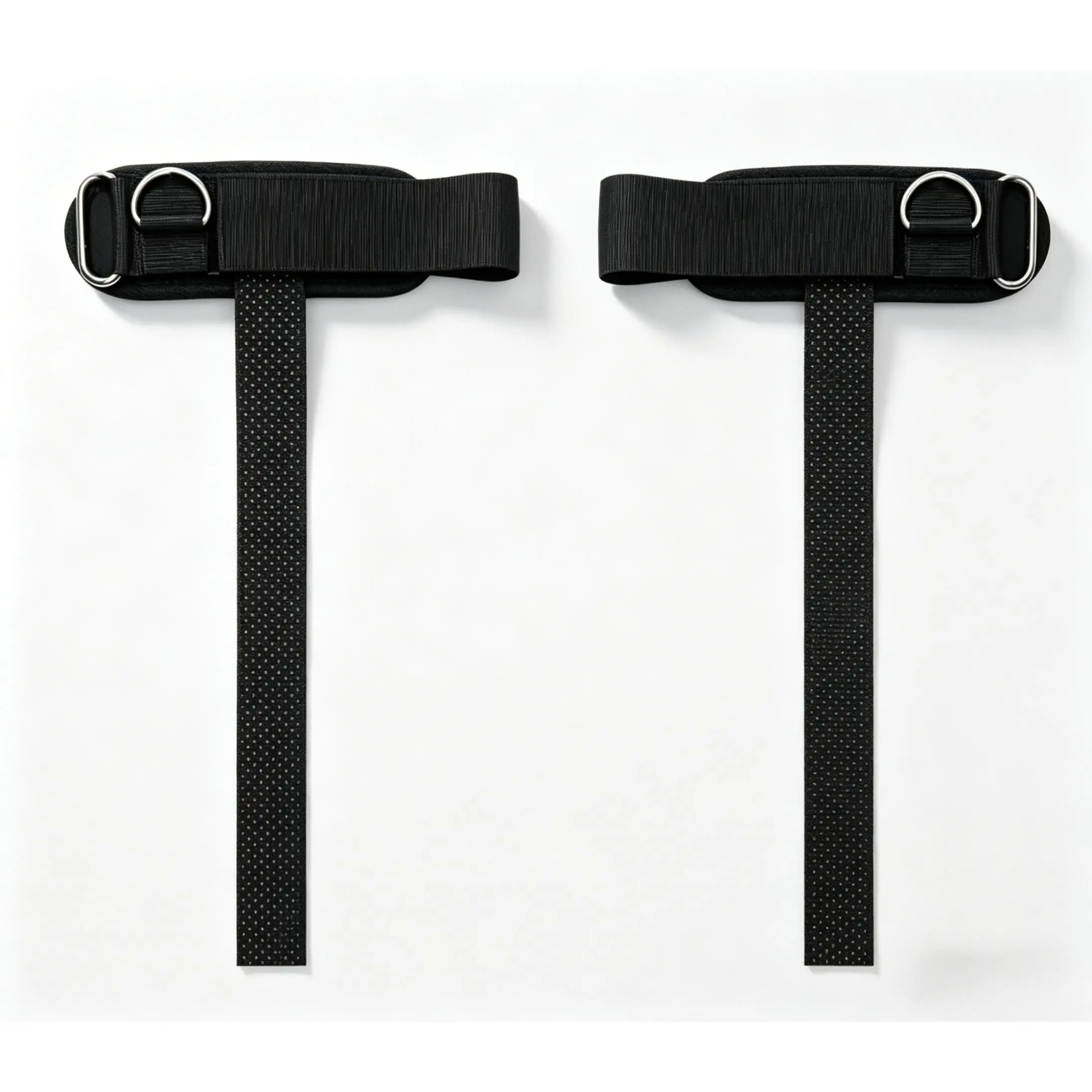 Workout Lifting Straps with Padded Wrist Cuff | 14.5" Durable Cotton Build, Anti-Slip Silicone Grip & 5mm Steel D-Ring for Free Weight Lifting & Cable Machines