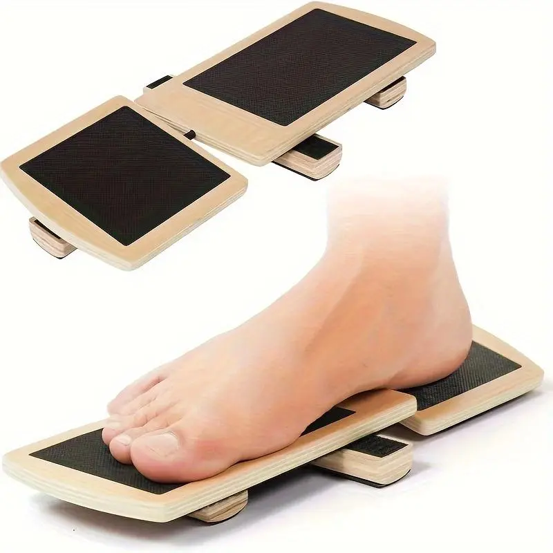 Wooden Balance Board, 1 Count Non-slip Rocker Board for Ankle Strengthening, Posture Correction Board, Fitness Equipment for Home Gym, Home Workout Equipment, Exercise Equipment for Home, Home Training Equipment