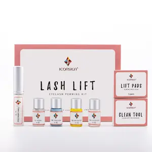 ICONSIGN Lash Lift Kit Professional Instant Perming Lifting & Curling for Eyelashes Semi-Permanent Salon & DIY Home Use Long Lasting Mascara Serum Cosmetic Set